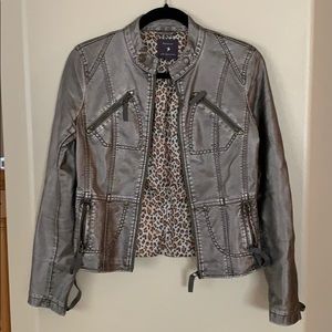 Forever 21 Metallic Faux Leather Jacket